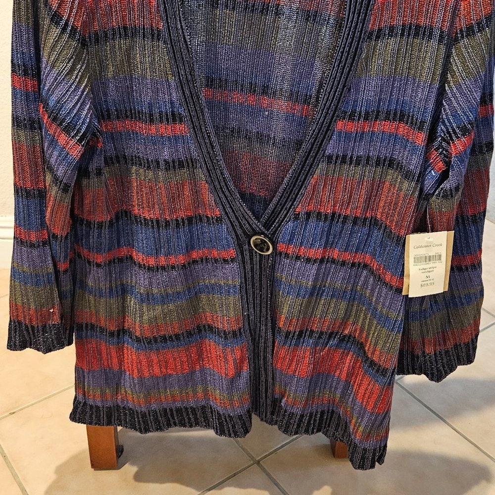 Colorful Striped Cardigan - Picture 2 of 2